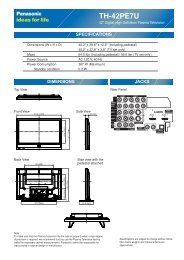 TH-42PE7U - Panasonic