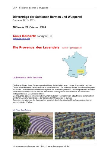 Info (PDF 902 KB) - DAV Sektion Wuppertal