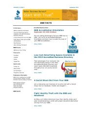 BBB FACTS - Akron Better Business Bureau