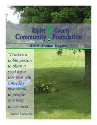 It takes a noble person to plant a - Ripley County Community ...