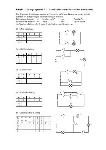 einfache elektrische Schaltungen