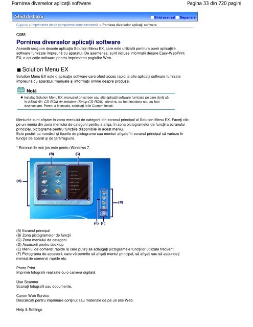 Canon MP280 series On-screen Manual - Canon Europe