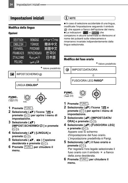 PAL Manuale di istruzioni - Canon Europe