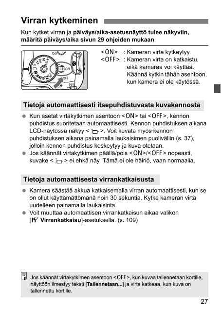 KÄYTTÖOPAS SUOMI - Canon Europe