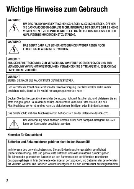 Bedienungsanleitung - Canon Europe