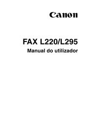 FAX L220/L295 - Canon Europe