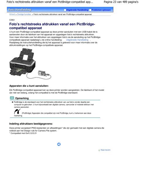 Canon iP4800 series Online handleiding - Canon Europe