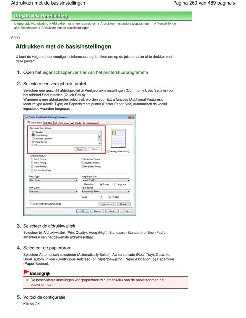 Canon iP4800 series Online handleiding - Canon Europe