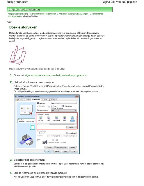 Canon iP4800 series Online handleiding - Canon Europe