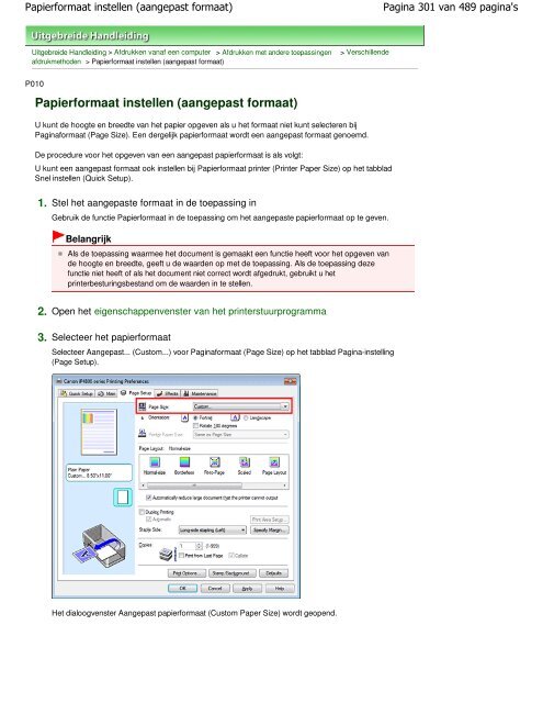 Canon iP4800 series Online handleiding - Canon Europe