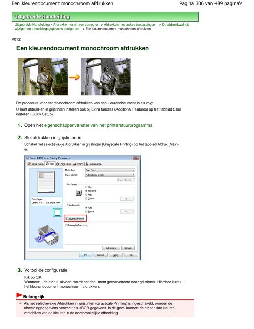 Canon iP4800 series Online handleiding - Canon Europe