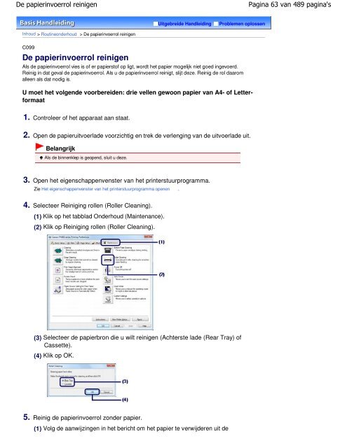 Canon iP4800 series Online handleiding - Canon Europe