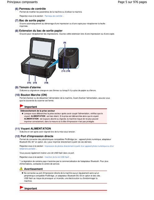 Canon MG5100 series Manuel en ligne - Canon Europe