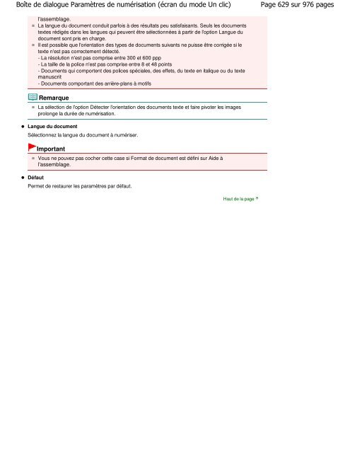 Canon MG5100 series Manuel en ligne - Canon Europe