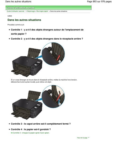 Canon MG5100 series Manuel en ligne - Canon Europe