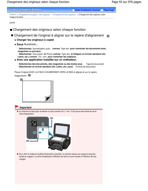 Canon MG5100 series Manuel en ligne - Canon Europe