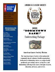 2010 Underwriting package Website - Find a Ball or Gala in my area