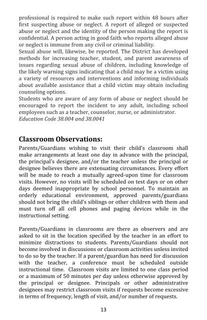 Winborn Elementary Student Handbook.pdf - Campuses - Katy ISD
