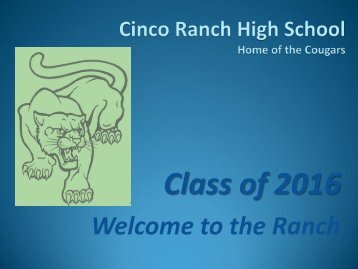 Cinco Ranch High School - Campuses - Katy ISD