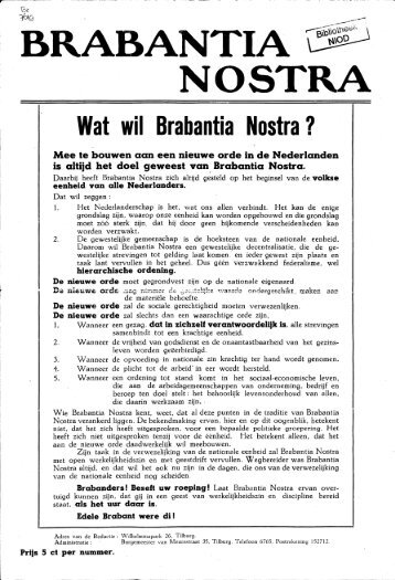 Wat wil Brabantia Nostra?