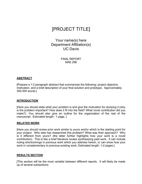 😎 Project abstract template How to Write an Abstract (with Examples 😎 Project abstract template How to Write an Abstract (with Examples