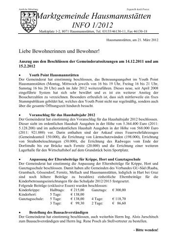 (164 KB) - .PDF - Hausmannstätten