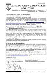 Bürgermeisterinfo 2/2006 (19 KB) - Hausmannstätten