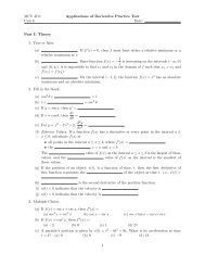 Applications of Derivatives