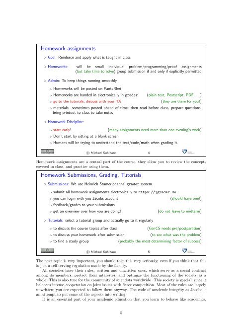 General Computer Science 320201 GenCS I & II Lecture ... - Kwarc