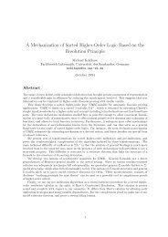 A Mechanization of Sorted Higher-Order Logic Based - SciDok ...