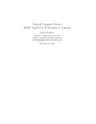 General Computer Science; Problems and Solutions for ... - Kwarc