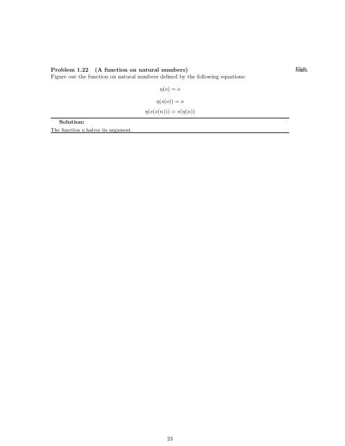 General Computer Science; Problems and Solutions for ... - Kwarc