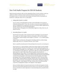 New York Studio Program for NSCAD Students - Nova Scotia ...