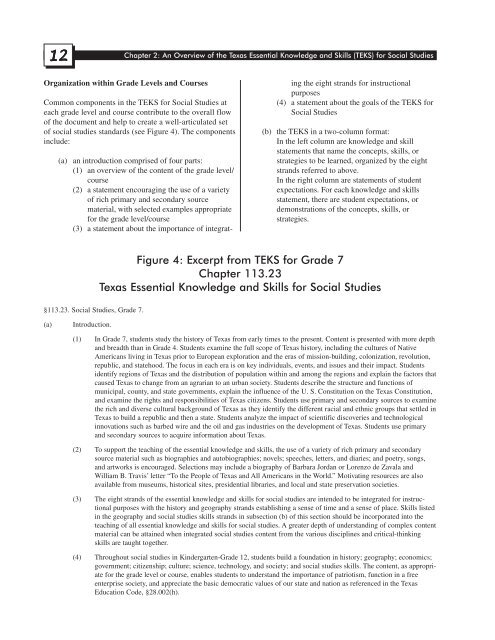 Texas Social Studies Framework - Department of Geography ...