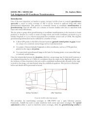 GEOG 390 / GEOG 660 Dr. Andrew Klein Lab Assignment 05 ...