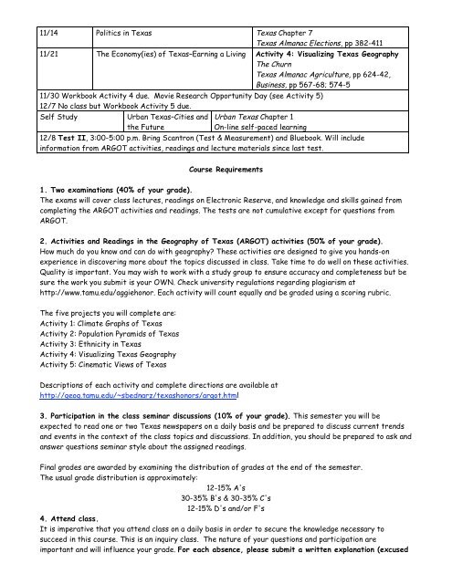 Download PDF of Syllabus - Department of Geography - Texas A&M ...