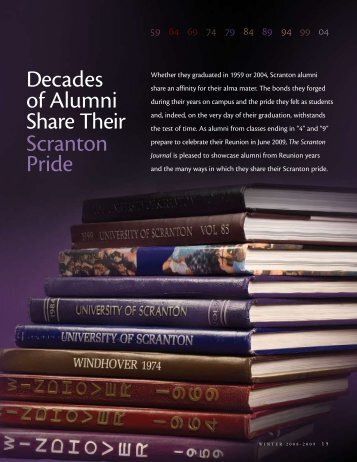 decades of Alumni Share their Scranton Pride - The University of ...