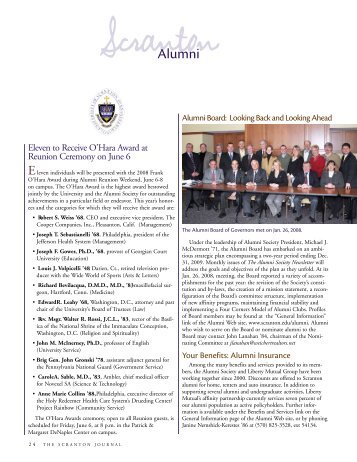 alumni - The University of Scranton