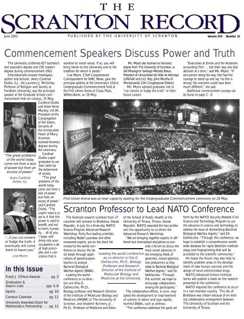 Commencement Speakers Discuss Power and Truth