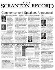 Commencement Speakers Announced - The University of Scranton