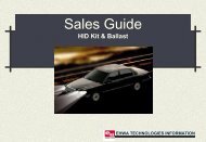 Sales Guide HID Kit & Ballast - Laki Auto