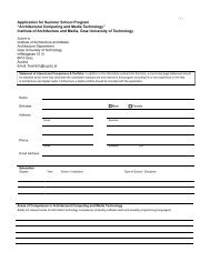 mas_application application form - Graz University of Technology