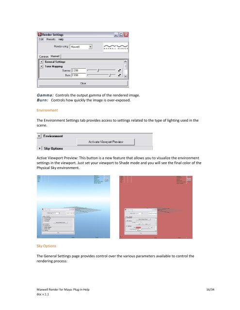 Maxwell Render for Maya: Plug-in Help 1/34 doc v.1.1 - iam