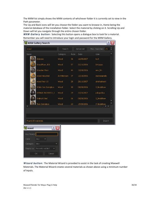 Maxwell Render for Maya: Plug-in Help 1/34 doc v.1.1 - iam