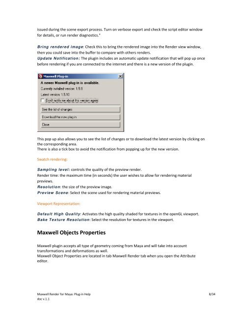 Maxwell Render for Maya: Plug-in Help 1/34 doc v.1.1 - iam