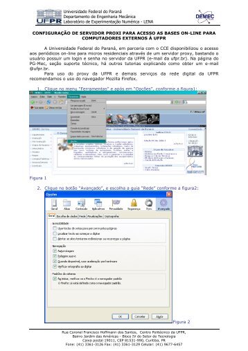 Acesso as bases on-line residencial via Proxy - demec - ufpr ...