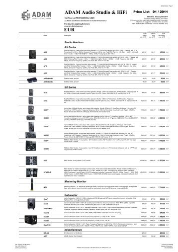 Adam Audio_pricelist.pdf - Musicworld.bg