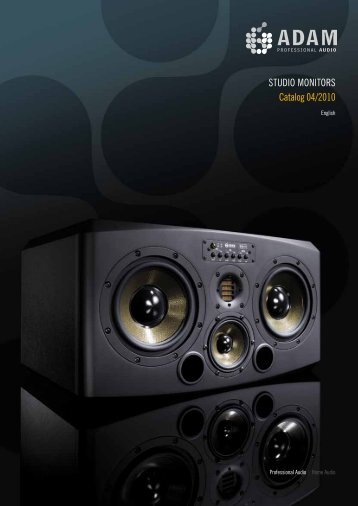 STUDIO MONITORS Catalog 04/2010 - Musicworld.bg