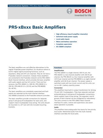 PRS?xBxxx Basic Amplifiers - Musicworld.bg