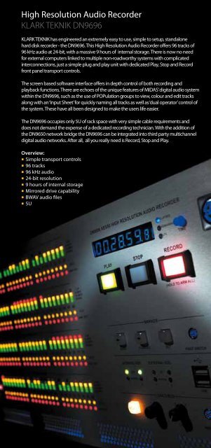 Pocket Guide 2012 - Midas Consoles